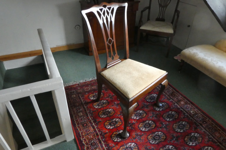 Victorian Antique Large Mahogany Chair