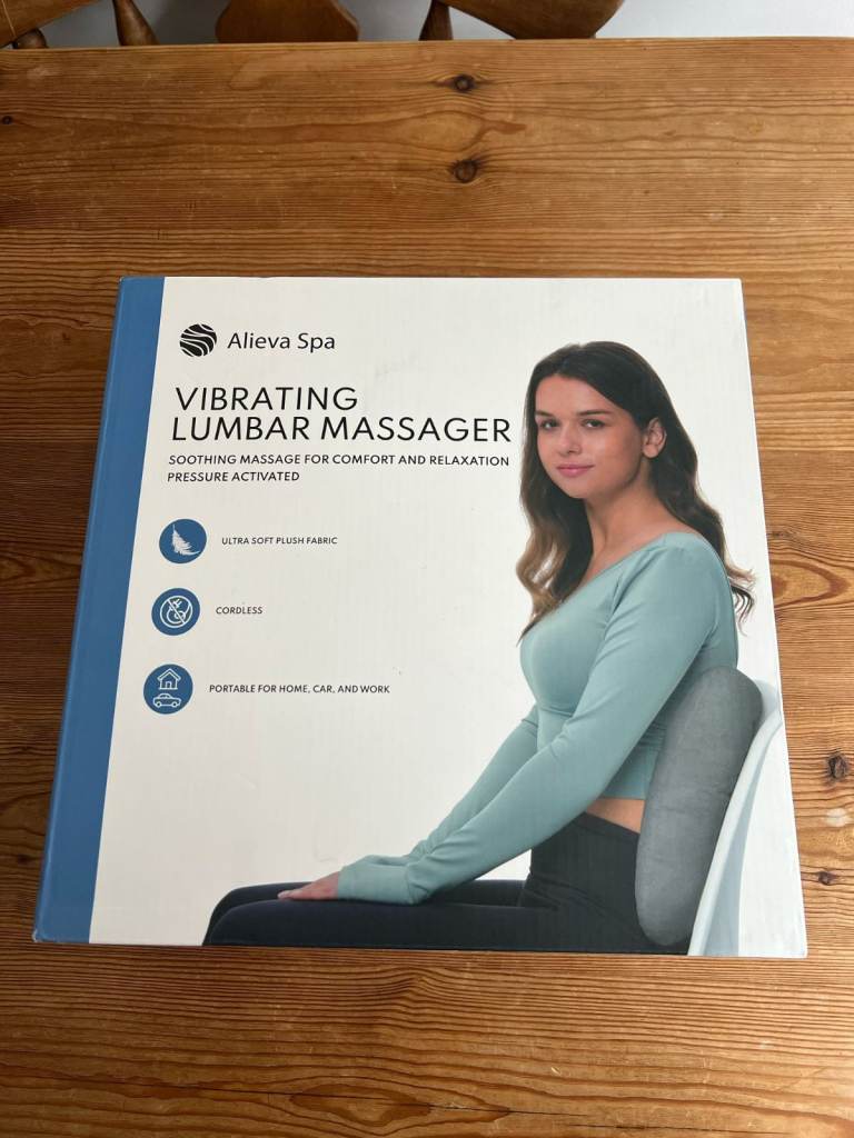 Alieva Spa Vibrating Lumbar Massager - New in Box