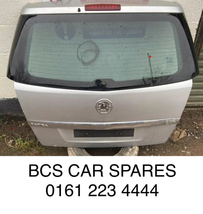 Vauxhall Zafira.  Silver Tailgate.  Inc glass 