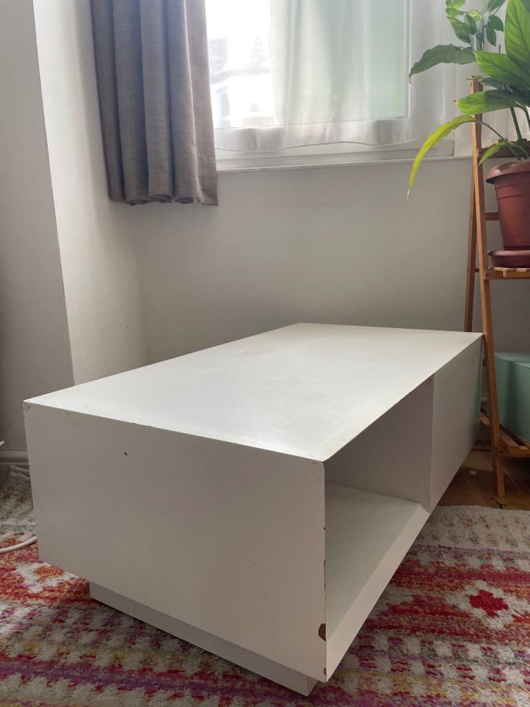 White coffee table