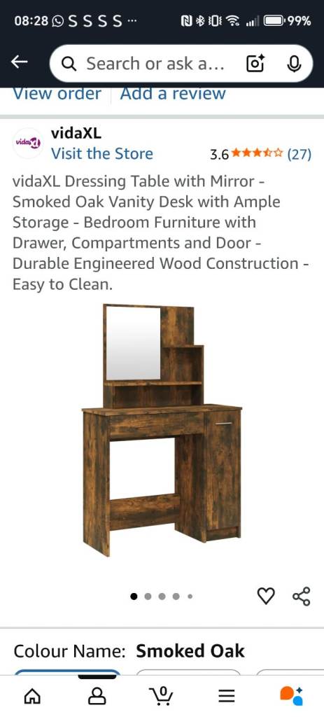 Vanity dressing table 