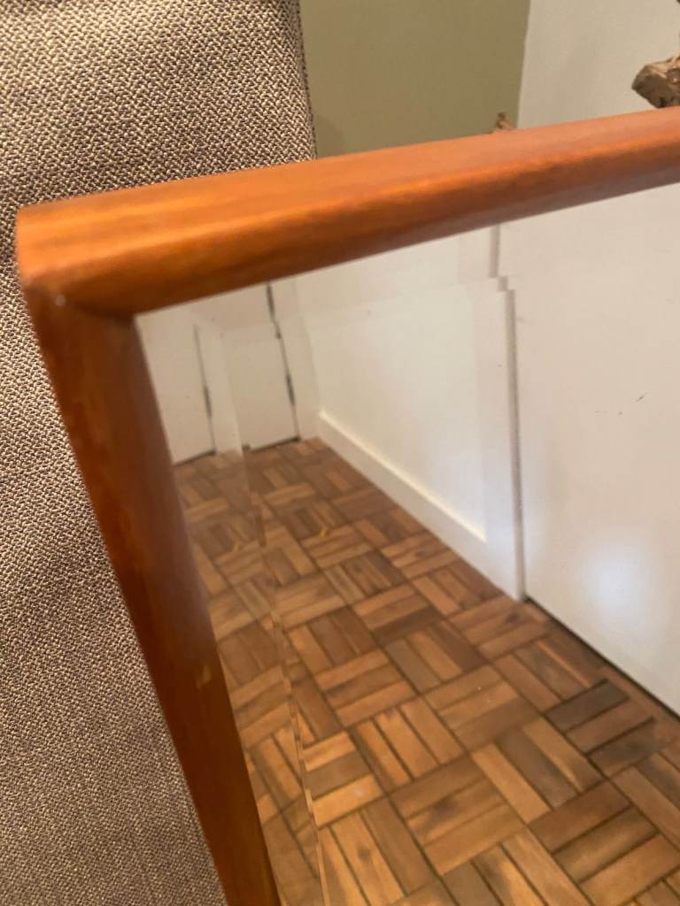 Vintage Danish Teak Mirror – Good Condition