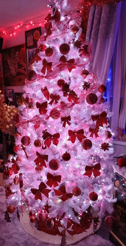 8ft white christmas tree
