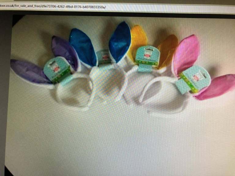 CHILDREN'S EASTER  BUNNY EARS HEADBANDS x 4 - UNWORN/NEW CONDITION
