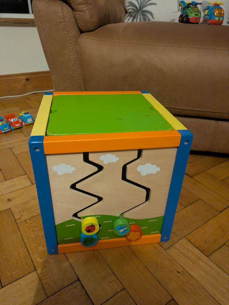 Wooden Activity Cube