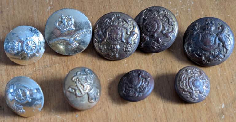 Job Lot Bundle Collection British Army/Air Force World War 2/WW2 Buttons (LUMA)