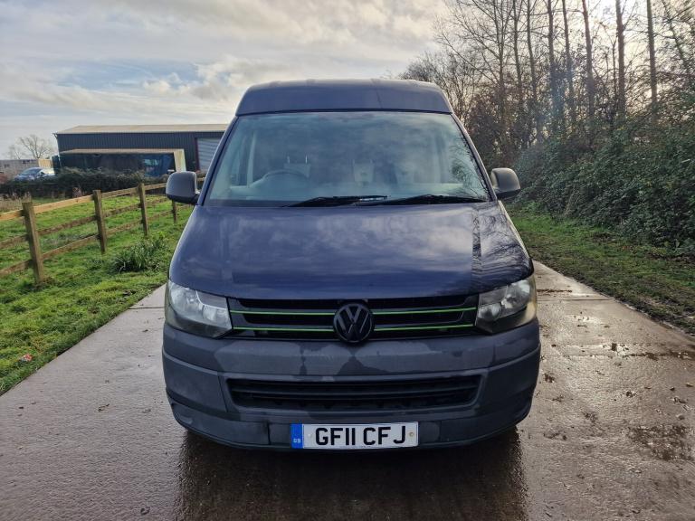 2011 VW Volkswagen Transporter Blue High Roof 6 Seat Crew Cab  Drives Perfect