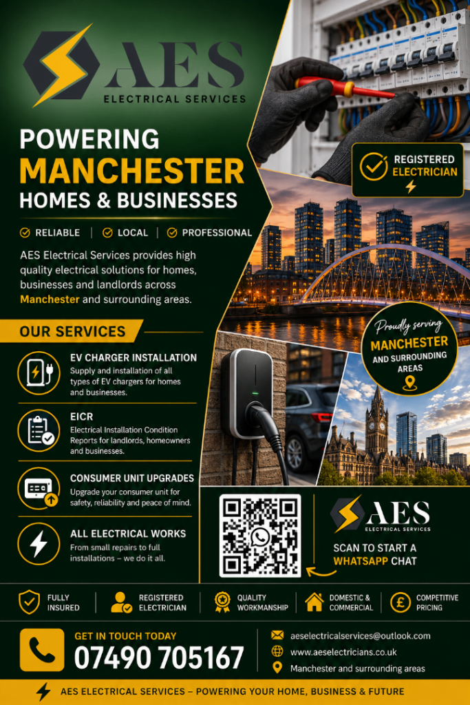 Electrican in Manchester & Salford 