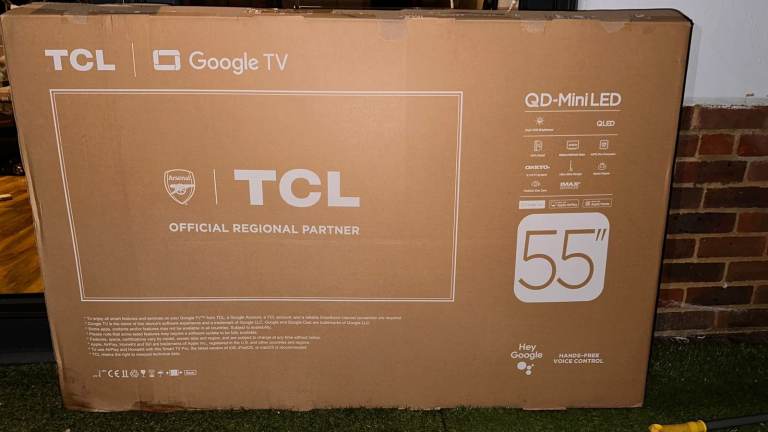 TCL 55" QD-Mini LED Google TV - Non Working 