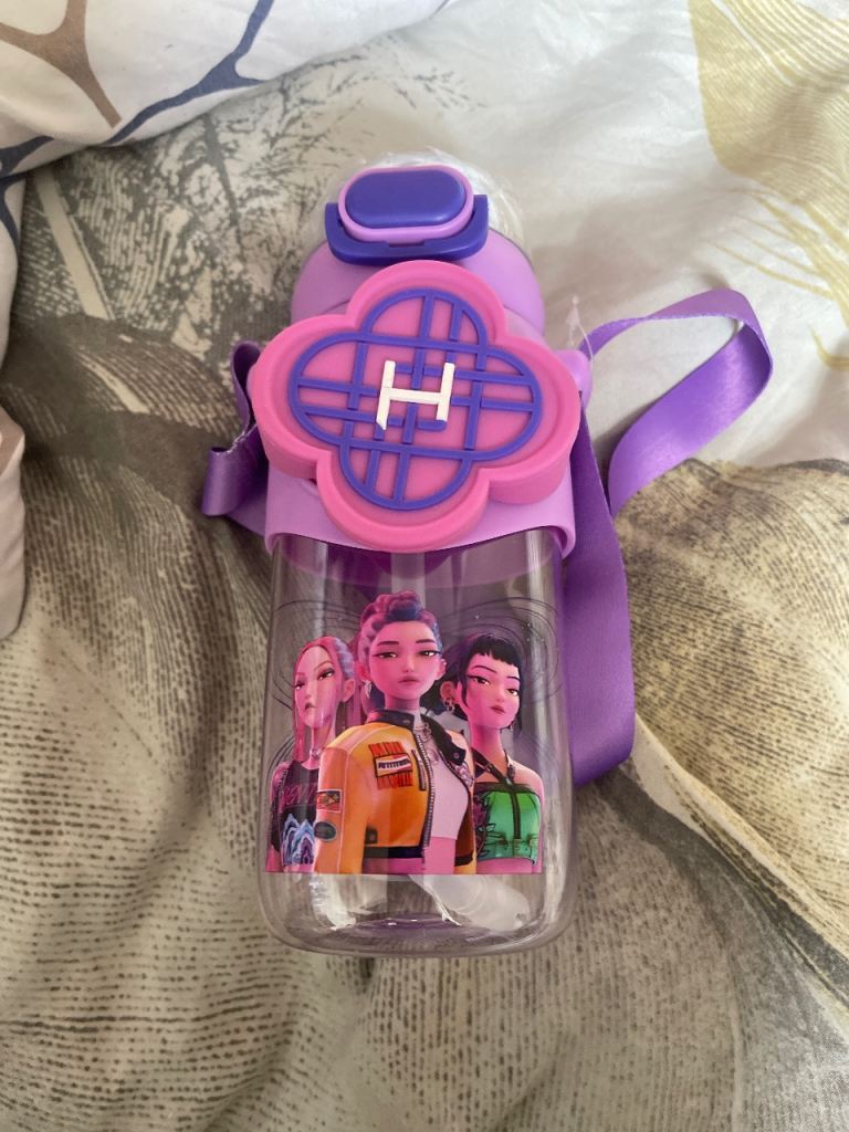Purple Water Bottle with Strap Brand new 
