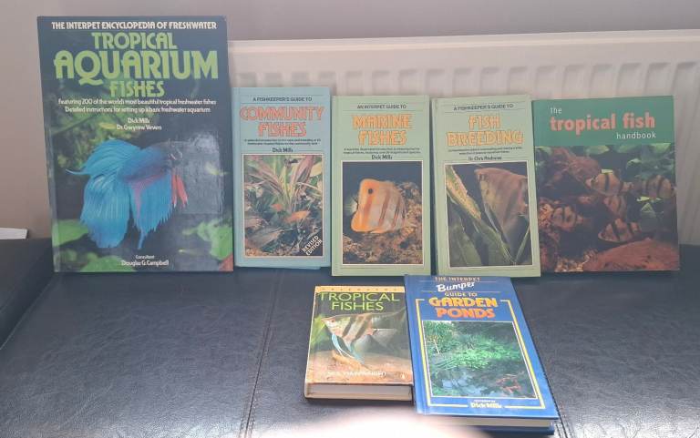 Tropical, Marine and Pond Fish books x7