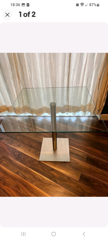 DWELL Square  Glass Table