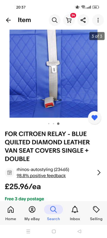 Citroen relay seat covers 