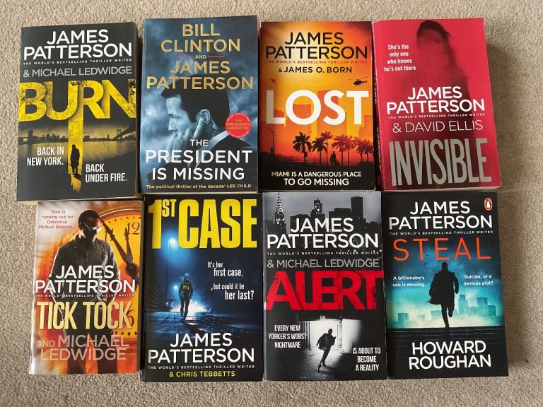 Job Lot of 8 James Patterson Books – Good Condition