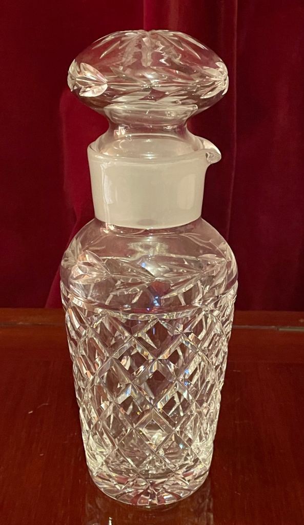 Waterford crystal cocktail shaker ( signed )