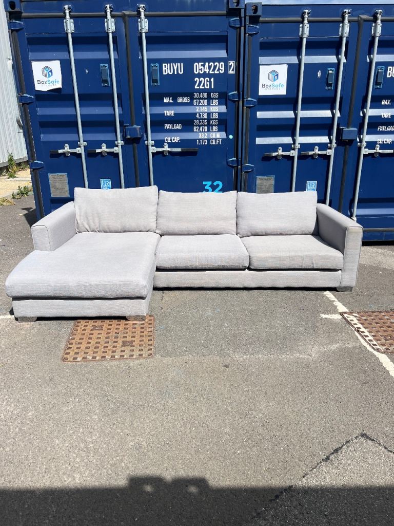 Sofology grey fabric corner sofa 
