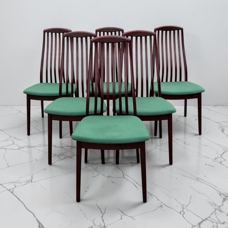 Mid Century Modern Danish Rosewood Dining Chairs by Preben Schou (Set of Six) FREE LOCAL DELIVERY