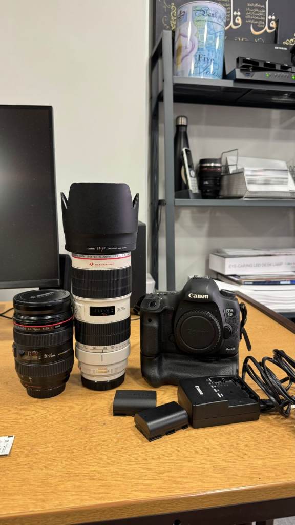 Canon EOS 5D Mark iii with Lens