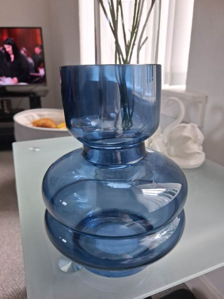New blue vase