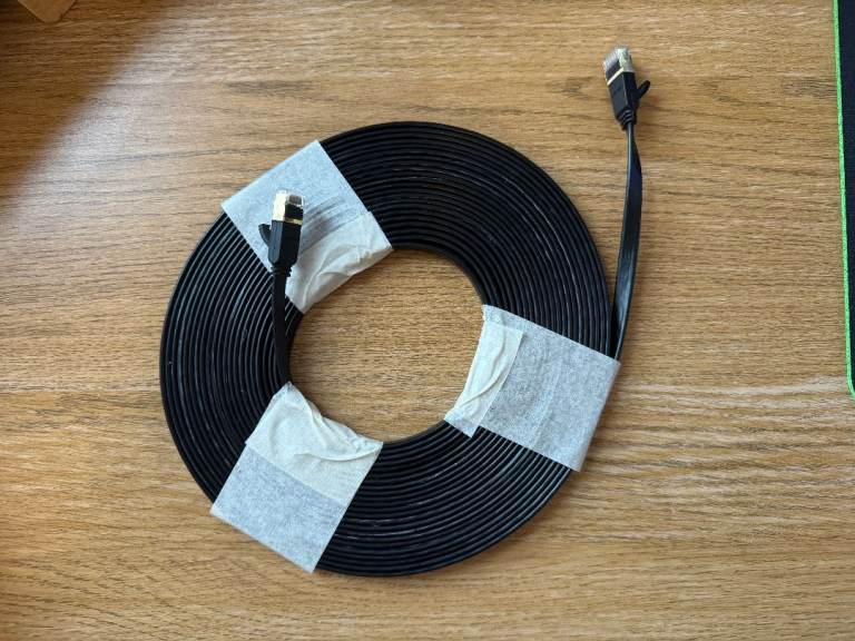 UGREEN Ethernet Cable 10M, Cat 7 Flat High-Speed Gigabit Network Cable