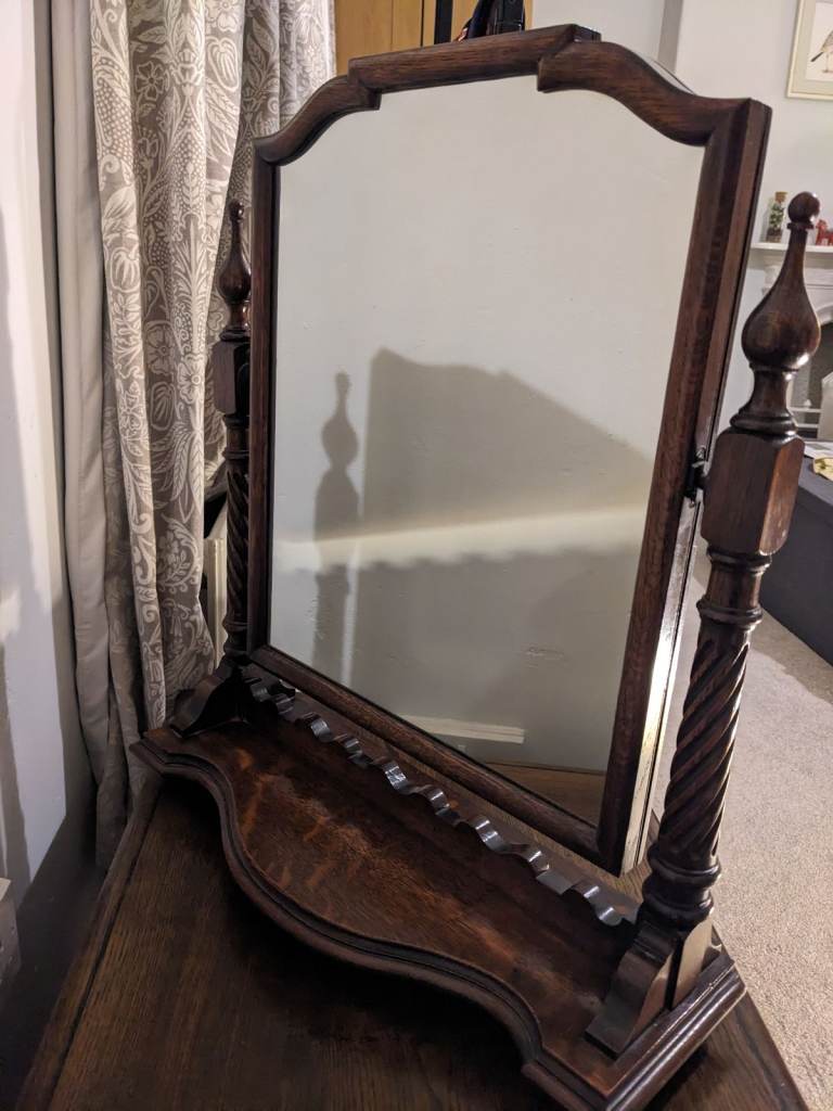 Barley Twist swing dressing table mirror