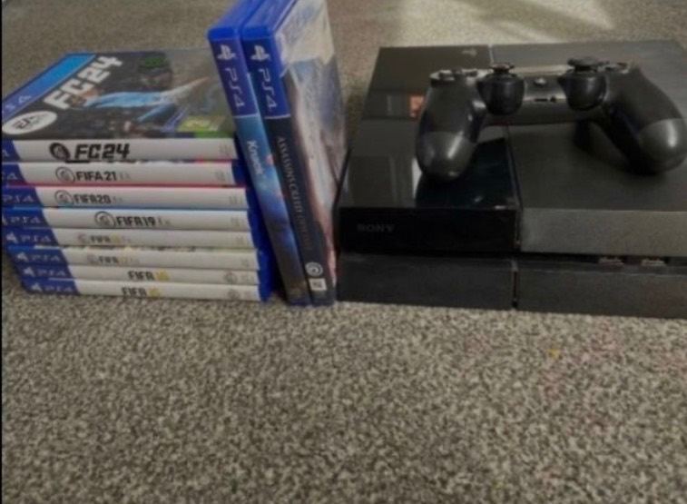 Sony PlayStation 4 Console with 1 Controller and Games