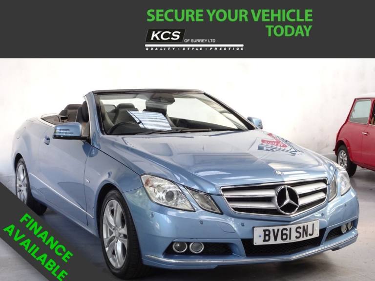 2011 Mercedes-Benz E Class 1.8 E250 BlueEfficiency SE Edition 125 Cabriolet 2dr Petrol G-Tronic+ ...