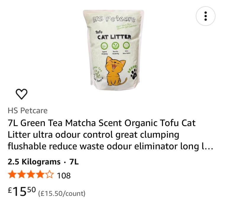 Tofu Cat Litter