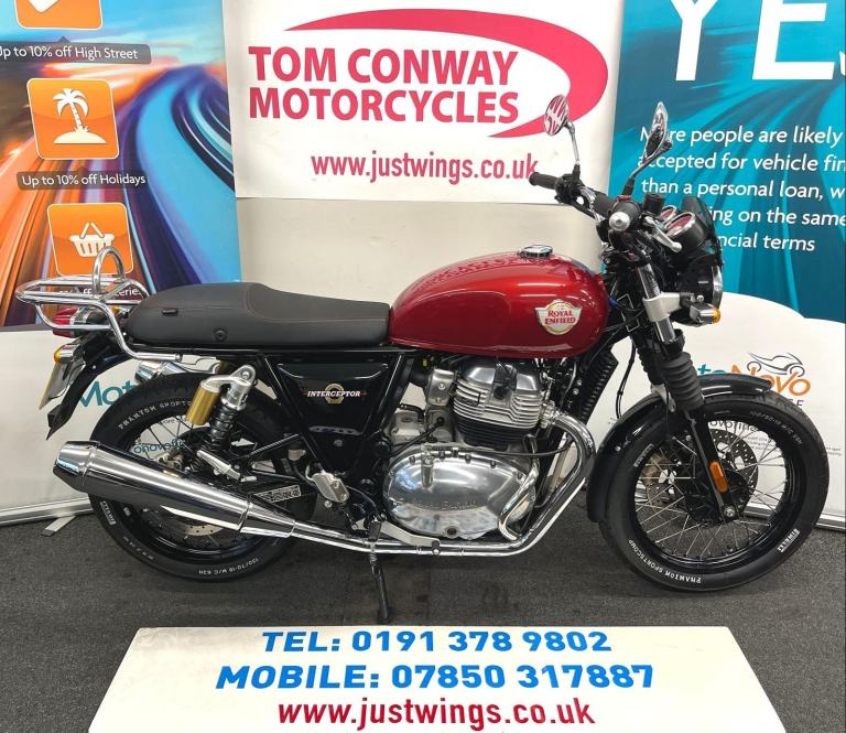 ROYAL ENFIELD INTERCEPTOR 650, 2023(73), 1 OWNER, ONLY 841 MILES, FSH, £4295