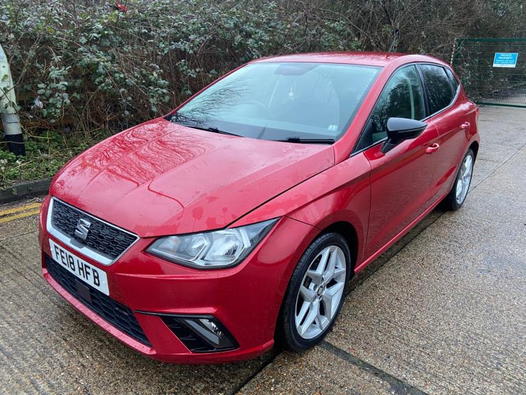 2018 SEAT Ibiza 1.0 TSI FR 5dr Red Sat Nav Years MOT Warranty HATCHBACK Petrol Manual