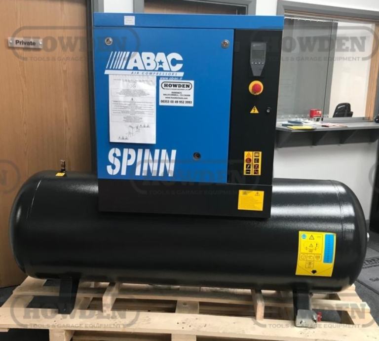 Abac Spinn 500 Litre Screw Air Compressor 20HP 59.3CFM