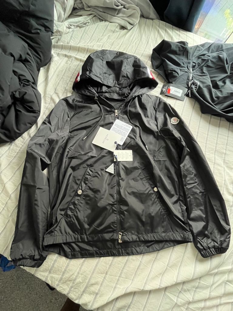MONCLER Windbreaker Jacket - Black, Brand New with Tags