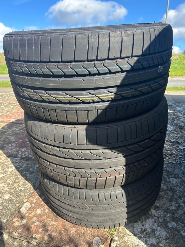 Bridgestone Potenza Run Flat Tyres x 3 