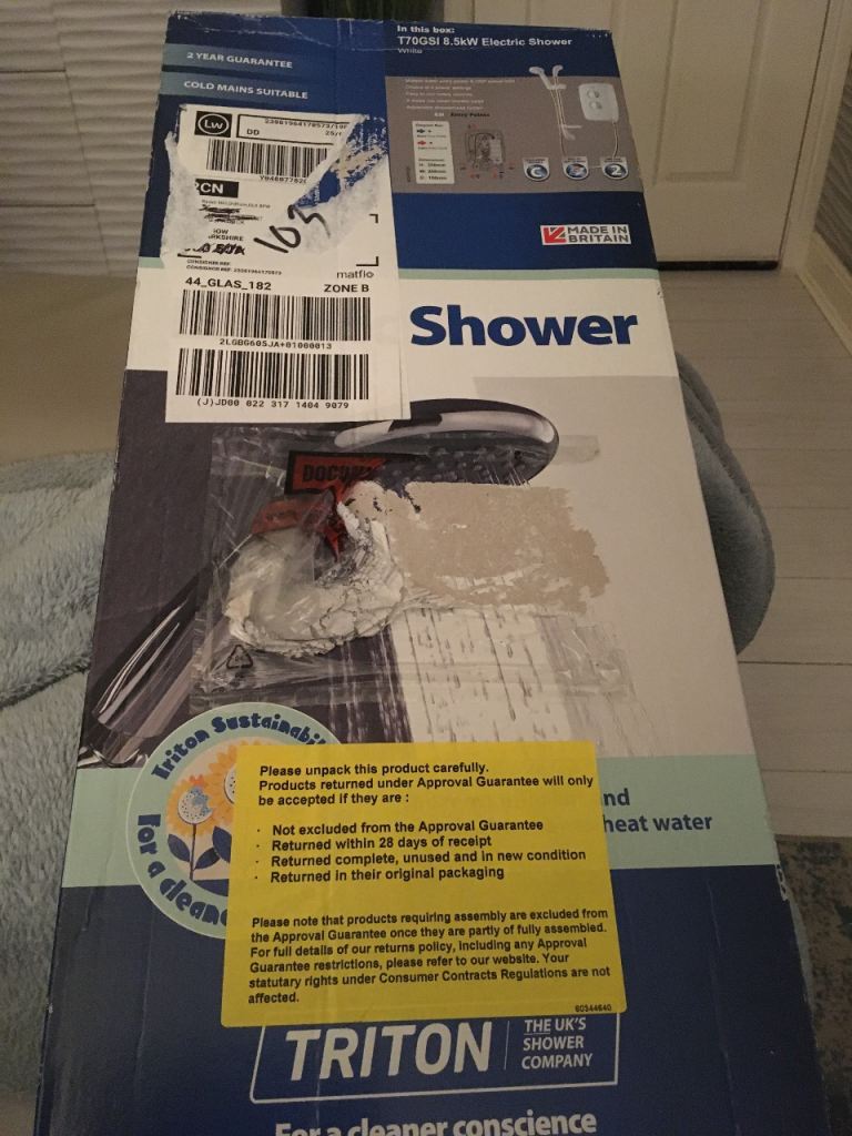 Brand new electric shower