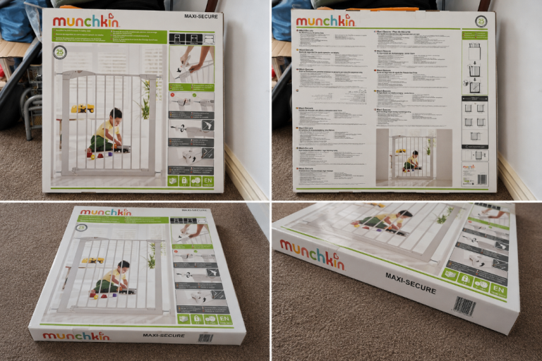 Munchkin Maxi-Secure Baby Safety Gate – Brand New, White Metal
