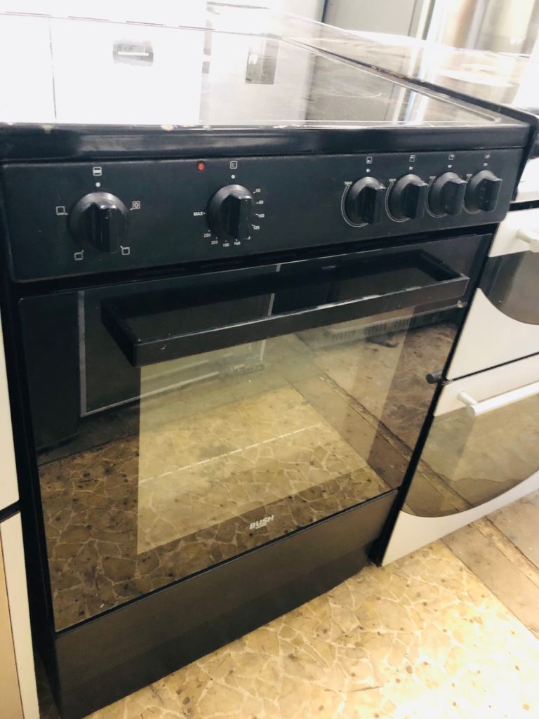 🚚 black bush 60CM Wide Electric cooker can deliver £150