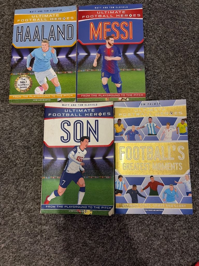 Ultimate Football Heroes & Football's Greatest Moments Books – Set of 4