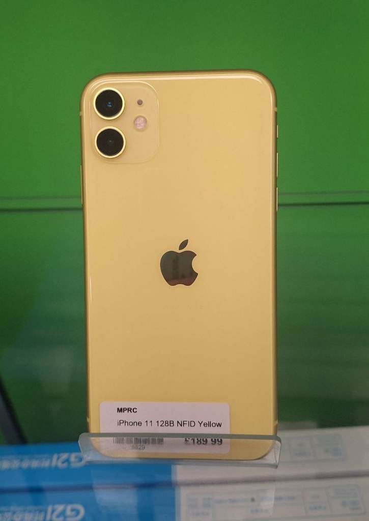iPhone 11 – 128GB – Yellow – £199.99