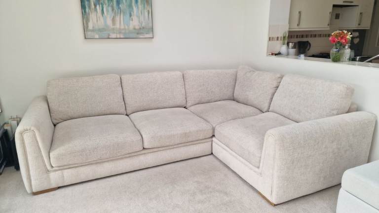 Right Corner Sofa in cream colour