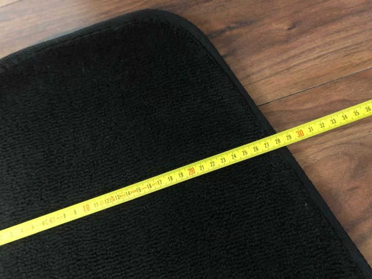 Set of 4 Black Carpeted Car Mats