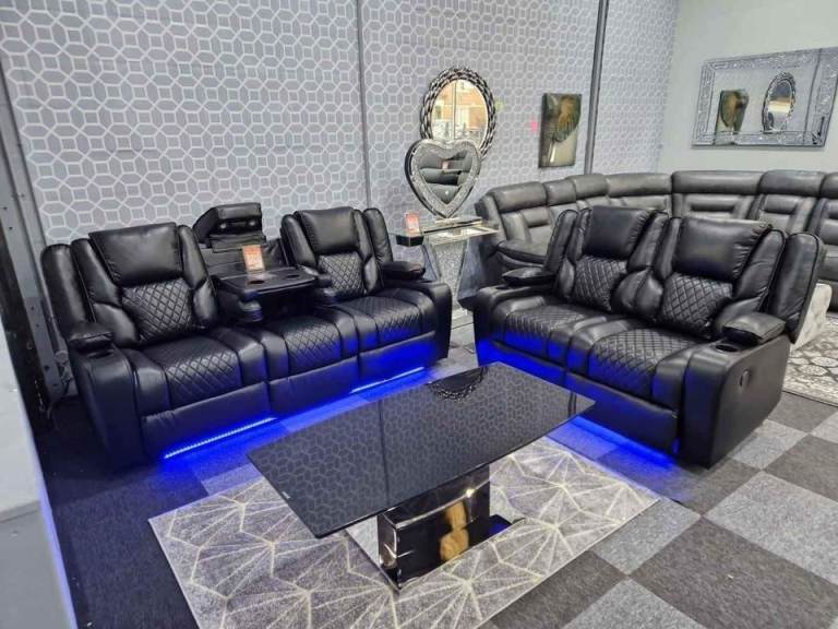 image for 🚛Luxury Sofa Roma Recliner 3+2 & Corner Sofa Set ❤️Get 25% OFF Limited Time😘Order Now