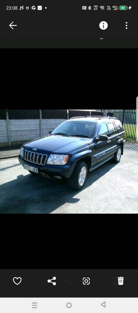 Jeep, GRAND CHEROKEE, Estate, 2003, Other, 2685 (cc), 5 doors