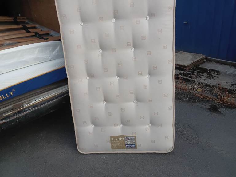 Single mattress pocket sprung.  Dreams x 2. And single bed frame. 