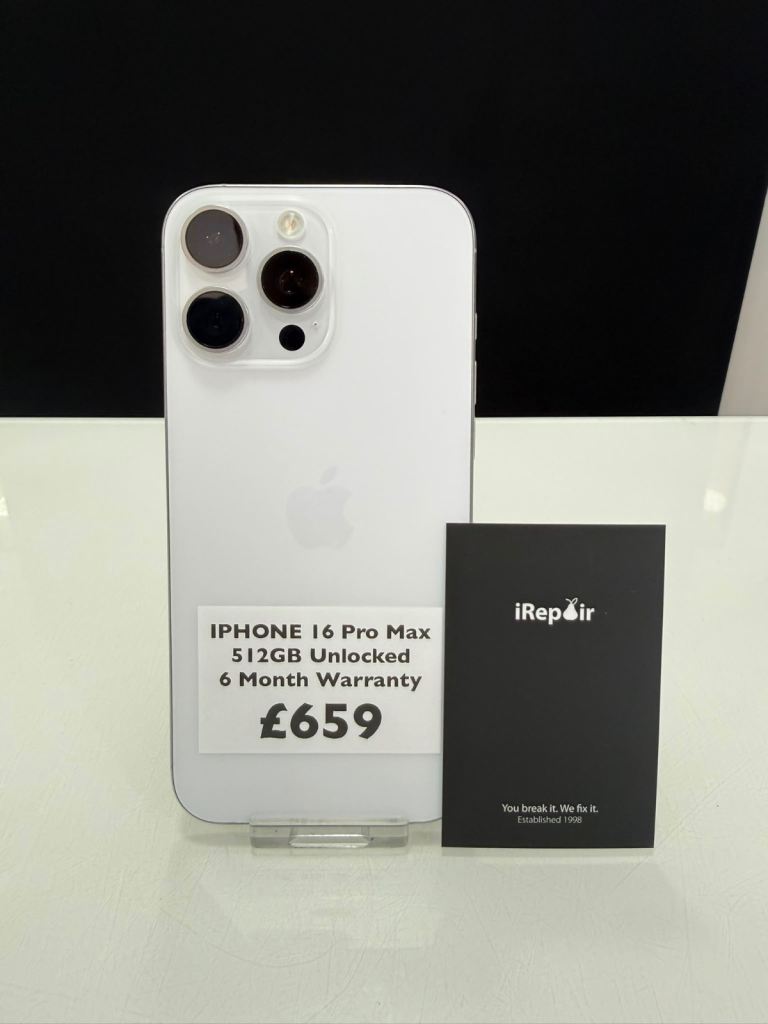 IPHONE 16 Pro Max 512GB Unlocked 6 Month Warranty
