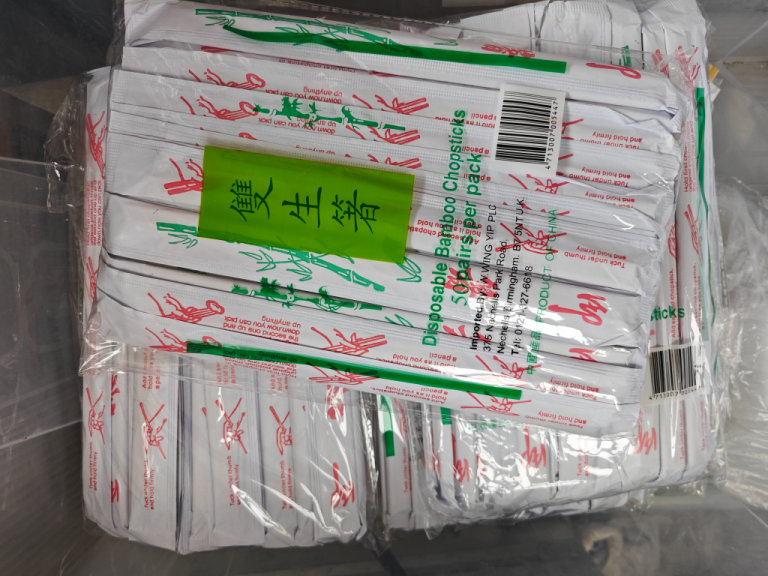 450 Disposable Bamboo Chopsticks for Street food - Brand New & Unused