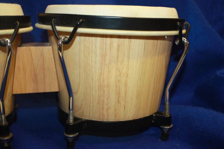 CP (Cosmic Percussion by LP) Bongos Natural Varnished 6in + 7in + Carry Bag ~ £40 ono