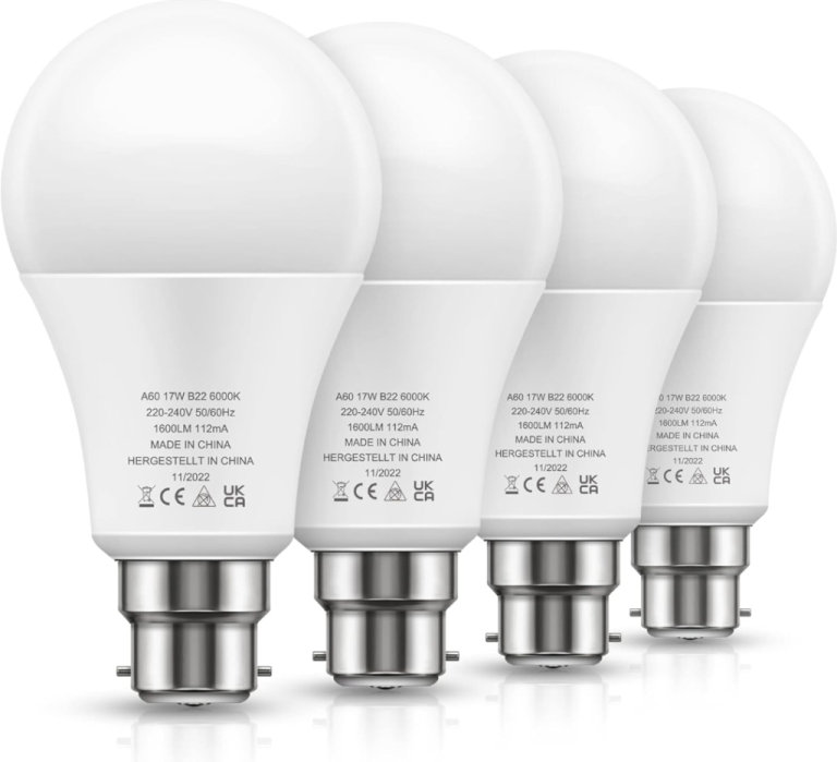  LOHAS B22 LED Bulbs 150W Equivalent, 17W LED Bayonet Light Bulb,