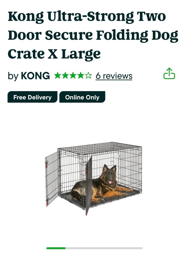 Kong Large Gog Cage and Items