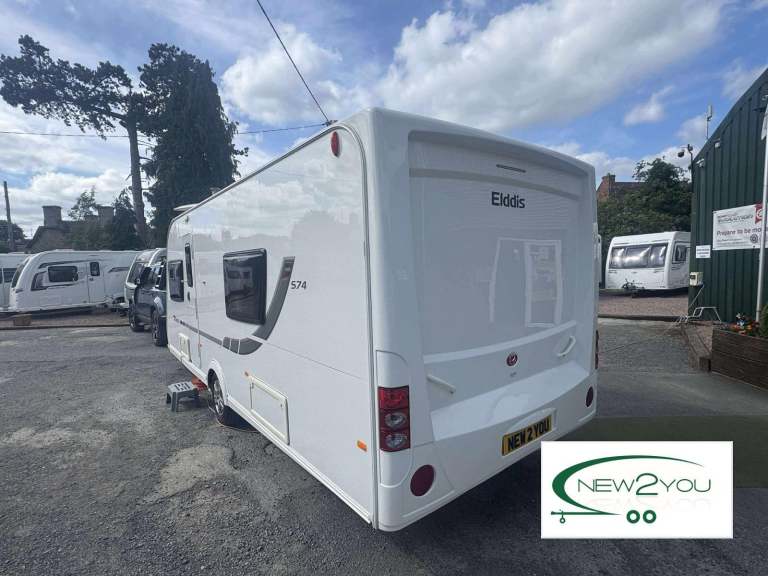 2012 Elddis Avante 574 4 Berth Fixed Singles Caravan - STOCK E131