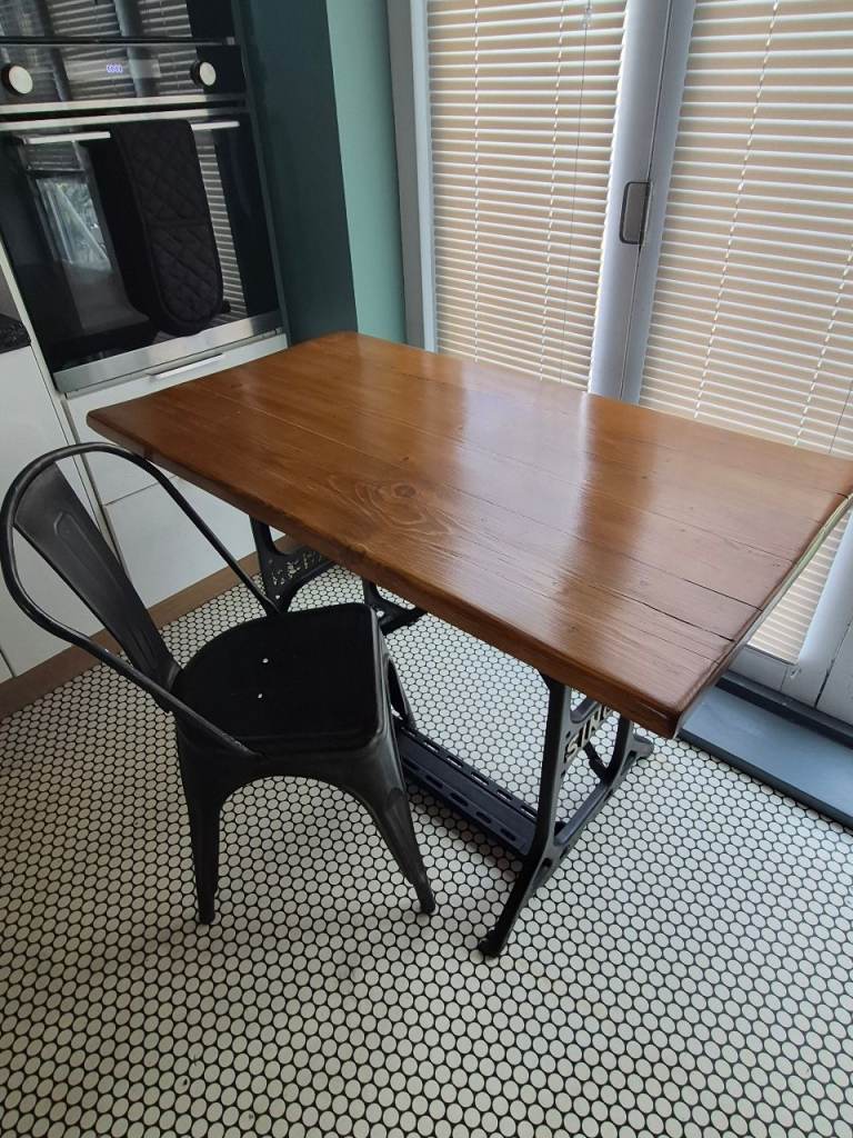 Steampunk Industrial Singer Desk - Cast Iron 